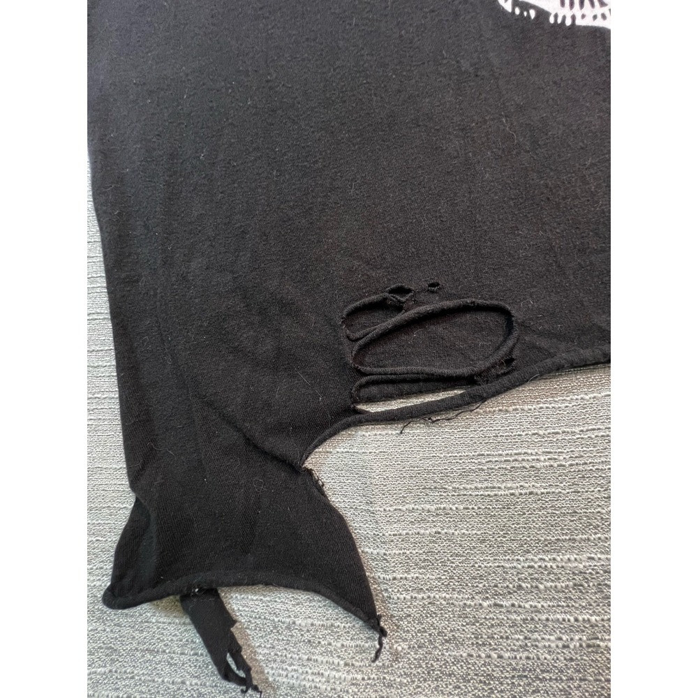 The Drive Clothing Forever Hungry Skull Distressed Muscle Tank Top Black Medium - Picture 6 of 6